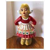 Ceramic Dutch Girl Yard Decor-