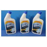 3 Bottles the Works Toilet Bowl Cleaner
