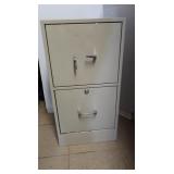 2 Drawer Metal Filing Cabinet 28hx15wx14"d