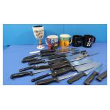 Coffee Cups & Kitchen Knives