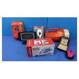NIB Bluetooth Headset, Compact Iron, Travel Alarm