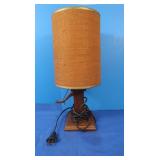 Small Wooden Water Pump Table w/Shade 16"
