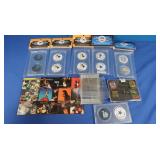 Pogs-Steelers, Cowboys,Penguins, Pins&Card Holders