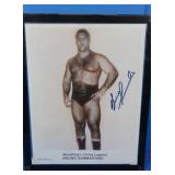 Autographed Bruno Sammartino Photo in Lucite