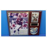 Gus Frerotte Plaque, Photo & Autographed Trading