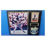 Autographed Jose Guillen Plaque, Photo, Rookie