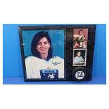 Autographed Manon Rheaume Plaque, Photo, 2