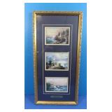 Framed Seaside Memories Thomas Kinkade w/COA