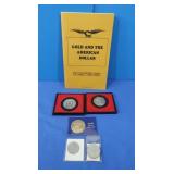 Gold Plated Eisenhower Dollar, SBA Dollar Coin,