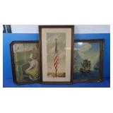 3 Vintage Prints all approx 23.5"x13.5"
