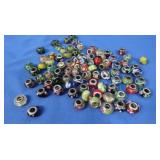 Sterling & Glass Bracelet Beads