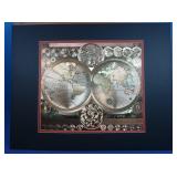 Matted World Map 28x22"