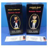 Bobbleheads-Adam LaRoche & Jason Bay w/Untorn Tix