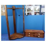 Wooden Magazine Rack 29lx11hx5"w, Wooden Drawer
