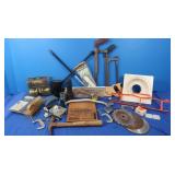 Tool Lot-Hack Saws, Miter Saw, 4 Way Tire