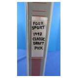 Album w/1992 Classic 4 Sport Draft Pick et (not