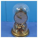 German Schatz 400 Clock w/Plastic Cloche