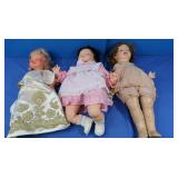 Madame Alexander Vinyl Doll, Vintage Wood Doll &