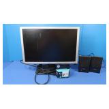 Dell 19" Monitor, Speakers, HP 60 Black Ink