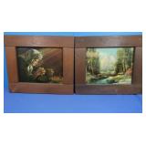 2 Framed Reprints-19x22 Each