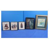 5 Framed Prints 5x4" & 9.5x7.5"