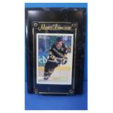 Mario Lemieux Center Prem Hockey Card in Plaque