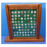 Gold Ball Markers, Approx 72 in Wood Upright Case