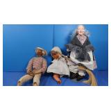 Old Witch Vinyl Doll & Other Dolls