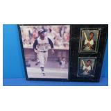 Roberto Clemente Plaque, Photo & 2 Trading Cards