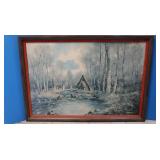 Winter Scene Print by Lorenz 39x27"