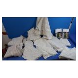 Lace Window Treatments & Tote
