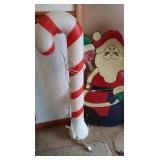 2 Lighted Candy Cane Decorations 40"