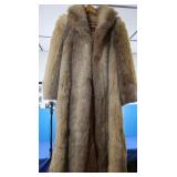Jordache Full Length Fur Coat Med to Large