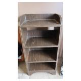 Small Wooden Covered Book Case 35hx18wx11.5"d