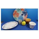 Decorative Serving Trays, Bowls