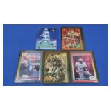 Assorted Troy Aikman, Barry Sanders Football Cards