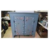 Vintage Painted Cupboard 32.5hx32wx13.5"d