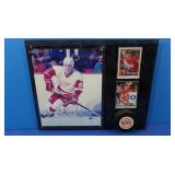 Autographed Sergei Federov Plaque, Photo, Puck &