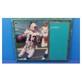 Autographed Dan Marino Plaque, Photo w/COA