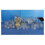 Glassware incl 7 Springs Wine Fest Glasses, Ruby