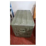 Metal Army Medical Supply Footlocker