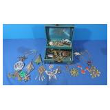 Jewelry Box w/Costume Jewelry
