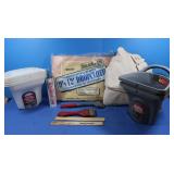 Painters Dropcloths, Handy Paint Pail, Scraper &