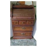 Vintage Rolltop Secretary Desk 28x20x45