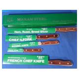 NIB Maxam Steel Cutlery Set