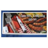 NIB Zippo MPL & BBQ Tong Gift Set