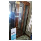 Curio Cabinet 30x10.5x76"-Lighted, 4 Glass