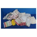 Kitchen Linens, Vintage Hand-Stitched