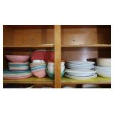 Contents of Shelf-Vintage Boontonware Sets,