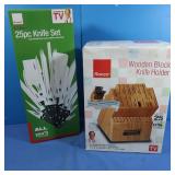 NIB Knife Block w/Knife Set